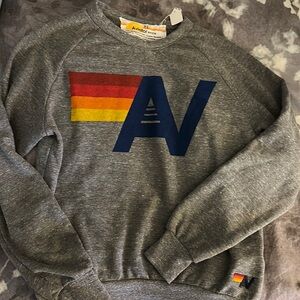 Aviator Nation logo crew neck sweatshirt